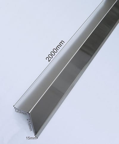 Dakafsluitingsplaat - Gevelplaat kantplaat - Dakafwerking - Overschilderbaar aluminium - 2 meter lang - Naturel zilver