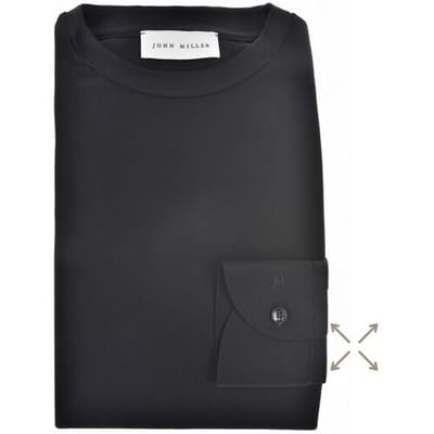 John Miller Plain Hyperstretch Comfort T-Shirt Zwart / male