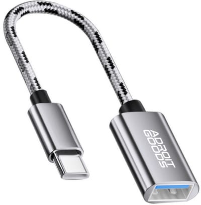 AdroitGoods USB-C naar USB-A Adapter - USB-C to USB-A - USB 3.0 - 5Gbps - Silver