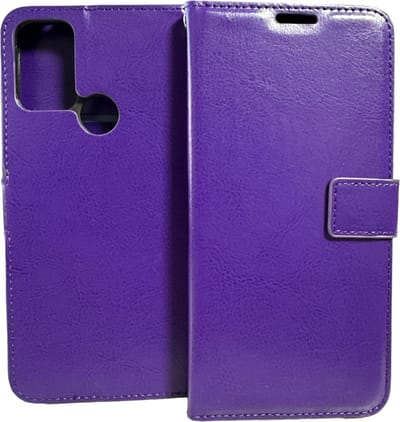 Portemonnee Book Case Hoesje Geschikt voor: Motorola Moto G60s Paars
