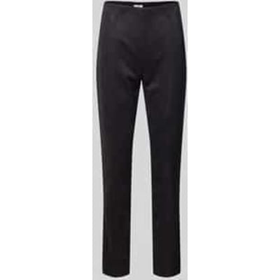 Skinny fit stoffen broek met siernaden