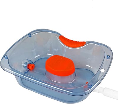 Draagbare Haarwasbak voor Bedlegerigen - Wastafel Thuis voor Ouderen en Gehandicapten (Blauw)