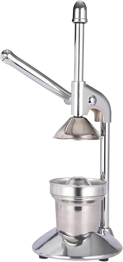 Handmatige Citruspers - Sapcentrifuge - Gezond Sap Maken - Hygiënisch Roestvrij Staal - 197 x 203 cm - Zilver