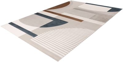 Batucci Vloerkleed - Modern - Design Tapijt - Rood Blauw Beige - Abstract Patroon - Zacht en Comfortabel