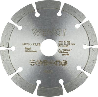 Wovar Diamantschijf 125 x 22.23 mm Budget | Per Stuk