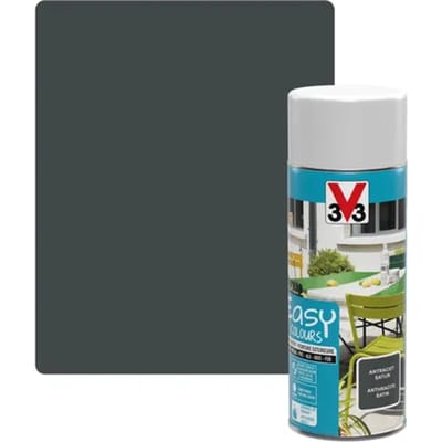 V33 Decoratieve Verf Easy Colours Anthraciet Zijdeglans 0,4l