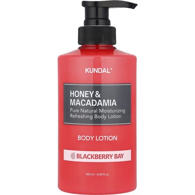 Lotion pour le corps Kundal, miel et macadamia, baie de mûre, 16,9 fl oz (500ml) gray