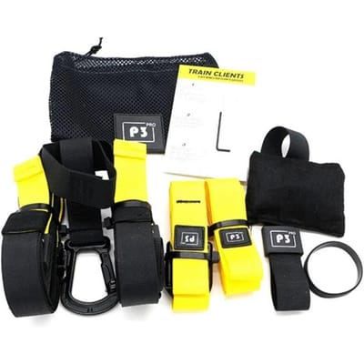 Suspension Trainer Belt Fitness Ophangriem Gym Workout Oefening Trektouw Stretching Training Elastische riemen voor Yoga Pilates black