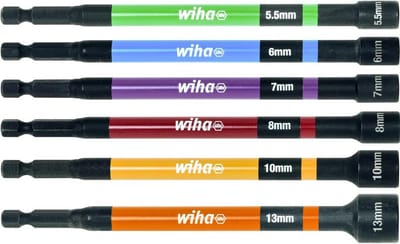 Set Steeksleutels Met Kleurcodering Magnetisch 6-delig 1/4 inch