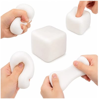 Marshmallow Squishy stressbal - 1 exemplaar - Slow Rising - Super zacht - Squeeze - Knijpbal