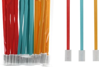 120 wegwerpborstels voor het reinigen van kieren - Multifunctionele reinigingsborstelset - Geen dode hoeken - Wegwerpborstel voor huishoudelijk gebruik - Decontaminatie - Wegwerpborstel voor toilet, vensterbank, toetsenbord - Rood, blauw en geel