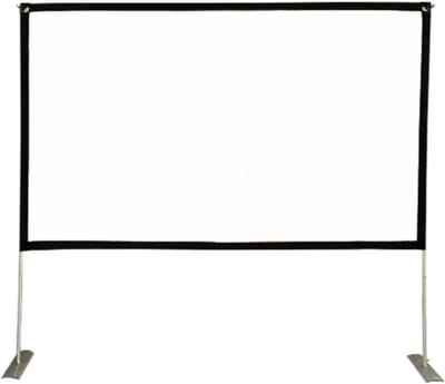 Projectiescherm - Filmscherm Beamer - Buitenfilms Kijken - Opvouwbaar Polyester - 100 inch 16:9 - Wit