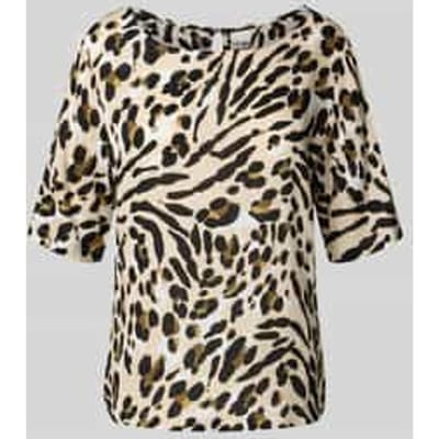 Regular fit blouse met ronde hals, model 'MARRAKECH'