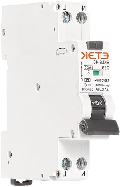 Automatische aardlekschakelaar - Stroomonderbreker - Elektrische beveiliging - Type A 6KA - 30mA - Wit