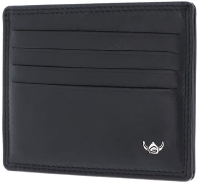 Golden Head Leren kaarthouder Polo RFID Protect Kartenetui 4440 Schwarz zwart