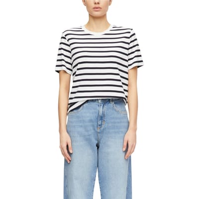 Comma T-shirts Marine Maat: 34 | Tops Outlet | Dames | Zwart