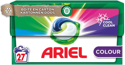 Ariel All-in-1 PODS Color Clean & Fresh – Wasmiddelcapsules – 27 stuks – Effectief bij lage temperaturen – Ecoclic verpakking