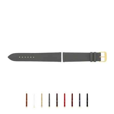 SELVA horlogeband, 14-24 mm, leer, verwisselbaar, vervangende band voor smartwatch, gemaakt in Duitsland