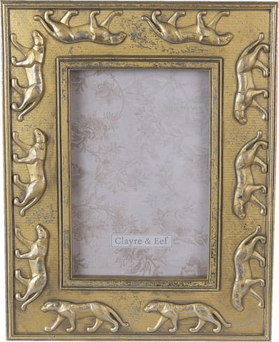 Clayre & Eef Fotolijst 10x15 cm Goudkleurig Polyresin