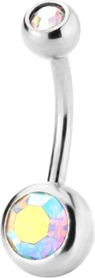 Fako Bijoux® - Navelpiercing - Kristal - Multicolour