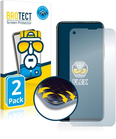 BROTECT - Screenprotector voor Honor 20 - Folie Beschermfolie transparant volledig dekking - 2 Stuks