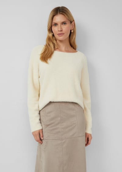 s.Oliver BLACK LABEL - Dames pull - Maat L - Vrouwen - Bruin - polyamide
