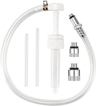 Oliepomp voor Handgeschakelde Transmissie met 3/8 inch en 8/10mm Metalen Adapters voor Standaard Flessen