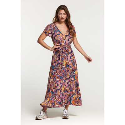 Shiwi Ladies Brazil Dress Woodstock Wave Multi Color Maat: XS | Blousejurken Outlet | Dames