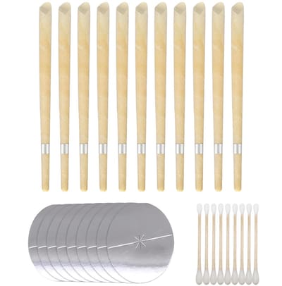 Oorkaarsen Set met Beschermfilter – 10 Stuks – Natuurlijke Bijenwas – Ontspanning & Oorreiniging