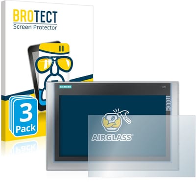Screenprotector 3 Stuks voor Siemens Simatic HMI TP 1200 Comfort Inox Beschermglas transparant