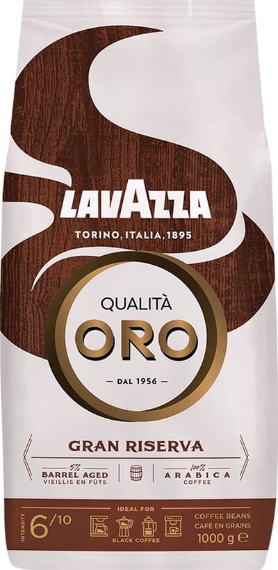 Lavazza Oro Gran Riserva Koffiebonen - 100% Arabica Koffie Bonen - Intensiteit 6/10 - 1 kg
