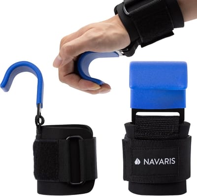 Polssteunliftbanden met Krachttraining Haken - 2x Polshaak voor Fitness en Gewrichtsbescherming - Professionele Polsbanden - Zwart