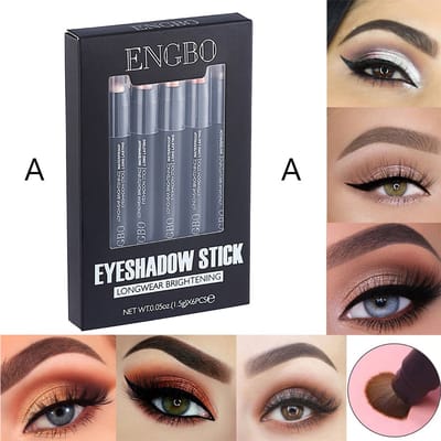 NAXSIR Ultra-Duurzaam Vloeibare Oogschaduw Set-6 Kleuren Oogschaduw-Premium Oogschaduw Potlood voor Prachtige & Langlopende Ooglook