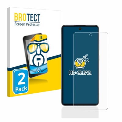 BROTECT - Screenprotector voor Samsung Galaxy A52 5G - Folie Beschermfolie transparant 2 Stuks