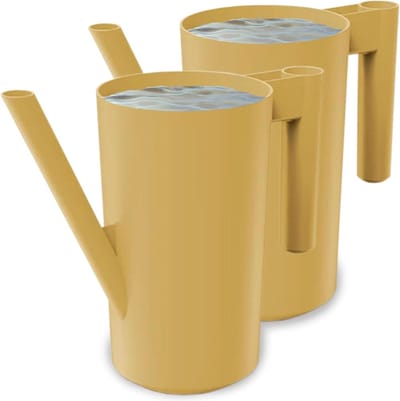 Gieter Kunststof - Gietkan Planten - Planten Water Geven - Ergonomische Handgreep - 20 liter - Mosterd