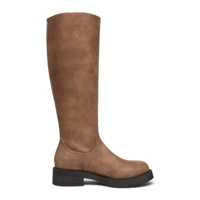 Blowfish Malibu dames hoge rijlaarzen van camel kunstleer - Venice Tall