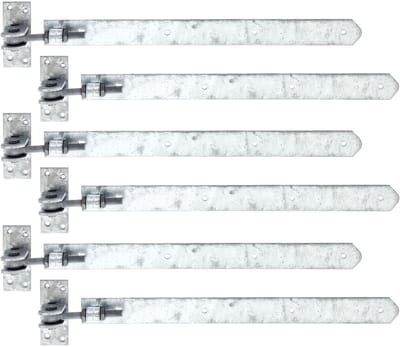 Alberts 868857 heng | recht, uiteinde afgerond, verstelbaar met 30 mm | thermisch verzinkt | 460 x 40 mm | Set van 6