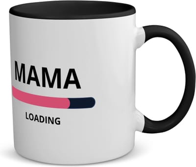 Akyol - mama loading koffiemok - theemok - zwart - Moeder - ochtendkoffie laden - moeder cadeautjes - moederdag - verjaardagscadeau - verjaardag - cadeau - geschenk - kado - gift - moeder artikelen - 350 ML inhoud