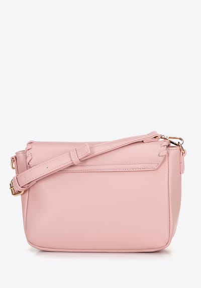 Wittchen Crossbodytas voor Dames - Roze - Eco-Leer - Verstelbare Schouderriem - Decoratieve Flap