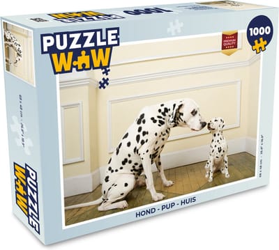 Puzzel Hond - Pup - Huis - Legpuzzel - Puzzel 1000 stukjes volwassenen