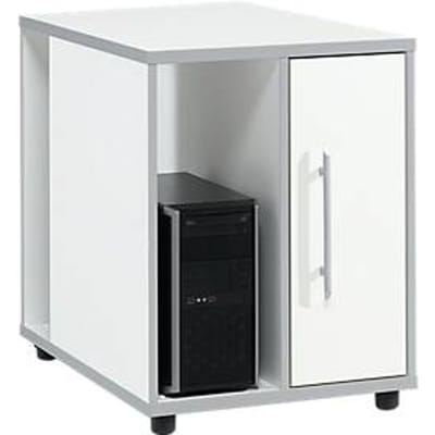 Schäfer Shop  Select Aanbouwladeblok Moxxo IQ, pc-towervak, 1 deur, 2 zijdelingse vakken, B 551 x D 800 x H 720 mm, wit