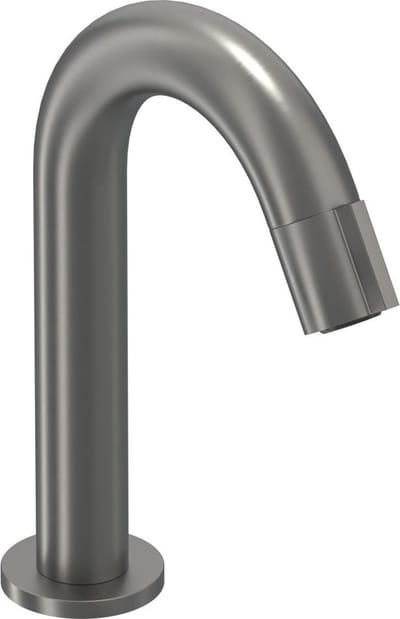 IVY Pact Fonteinkraan gebogen staand model S Geborsteld metal black PVD
