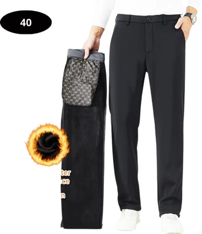 Livano Golfbroek Heren - Golfkleding - Golfen - Golf Accessoires - Nette Pantalon - Zwart XXXL - Maat 56