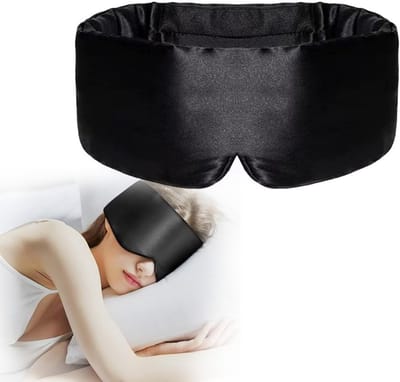 Ergonomisch 3D Slaapmasker voor Reizen en Nachtgebruik, Lichtdicht en Ademend Katoen, Perfect voor Meditatie en Naps