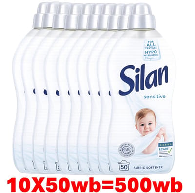 Silan Wasverzachter - Sensitive 1100ml - 10x 50 Wasbeurten - Voordeelverpakking