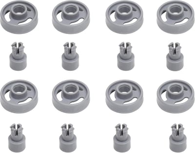 Vaatwasser Onderste Rek Wiel met Stud - Eenvoudige Installatie - Compatibel met Veel Vaatwassers - Pack van 8