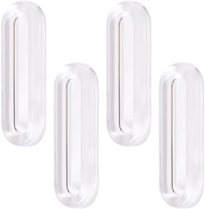 Doorzichtige PU Trekt - Handvatten voor Glazen Deuren - 4 Stuks - Zelfklevend - Modern Design voor Binnen- en Buitengebruik - Transparant...