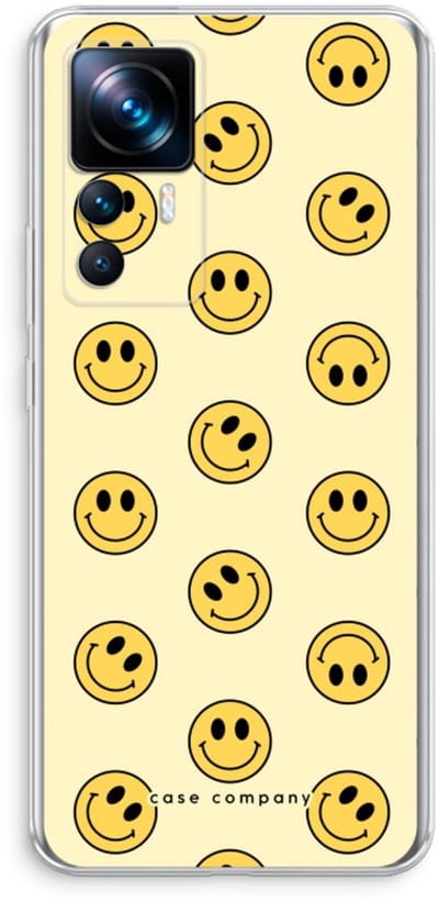 Case Company® - Hoesje geschikt voor Xiaomi 12T hoesje - Smiley N°2 - Soft Cover Telefoonhoesje - Bescherming aan alle Kanten en Schermrand