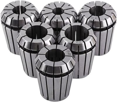 Spantangset 6-delig - ER32 verenstaal - Precisie frezen - Hoge elasticiteit - 10-20 mm - Zilverkleurig