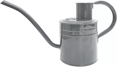 1L Indoor Gieter in Warm Grijs – Roestbestendige Gegalvaniseerde Gieter met Handvat en Lange Tuit